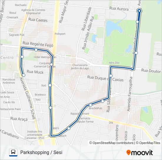 5193 C2 | SESI / PARKSHOPPING Bus Line Map