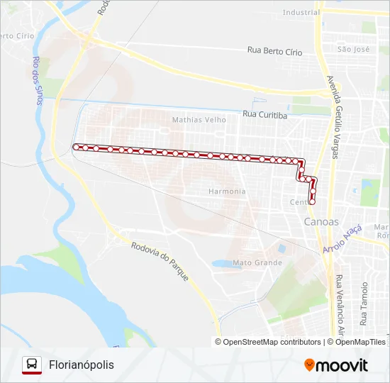 5319 FLORIANÓPOLIS - SELETIVO Bus Line Map