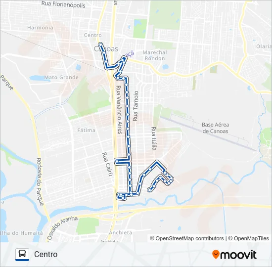 5412 JOÃO DE BARRO / PARADA 1 Bus Line Map