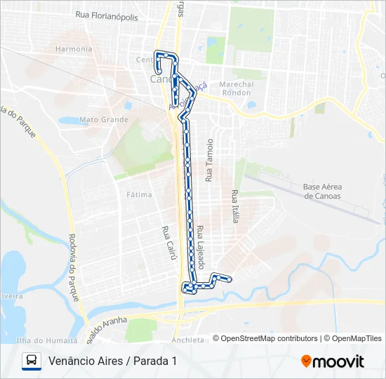 5401 PARADA 1 / VENÂNCIO AIRES Bus Line Map