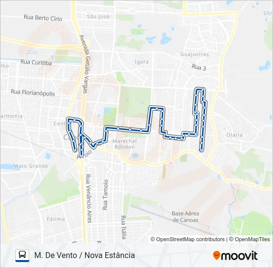 5109 SÃO NICOLAU / PARKSHOPPING Bus Line Map