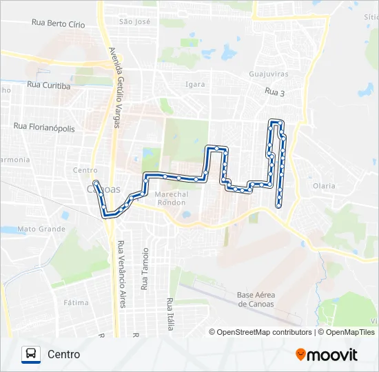 5109 SÃO NICOLAU / PARKSHOPPING Bus Line Map