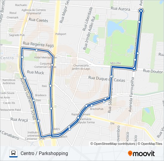 Mapa de 5192 C2 | REDE FORT / PARKSHOPPING de autobús