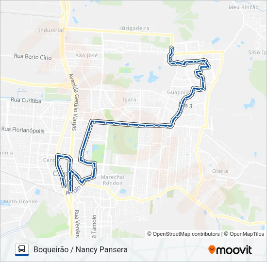 5111 L3 / BOQUEIRÃO VIA COL. CRISTO Bus Line Map