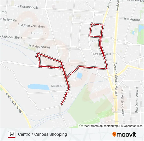 5300 MATO GRANDE / CENTRAL PARK - SELETIVO Bus Line Map