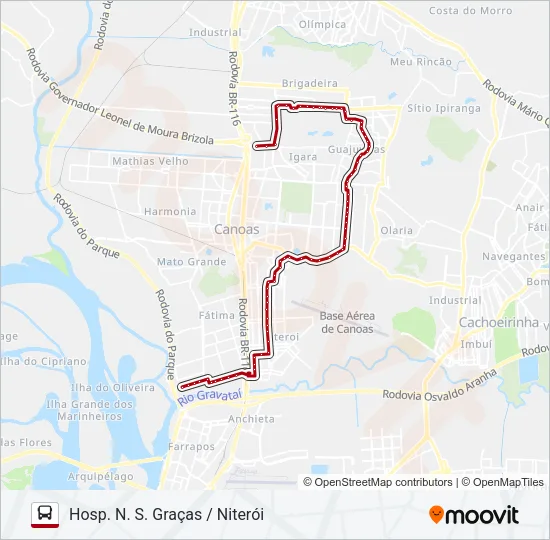 5335 C1 | CIRCULAR DOS HOSPITAIS - SELETIVO Bus Line Map