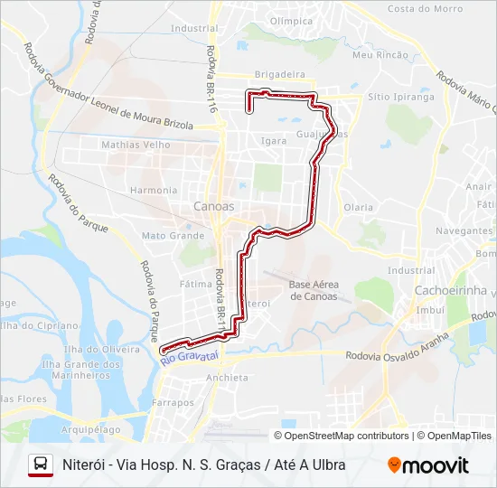5336 C1 | CIRCULAR DOS HOSPITAIS - SELETIVO Bus Line Map