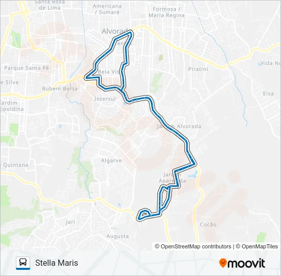 C201 STELLA / PDA. 43 / PDA. 50 / HOSPITAL Bus Line Map