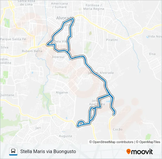 C201 STELLA / PDA. 43 / PDA. 50 / HOSPITAL Bus Line Map
