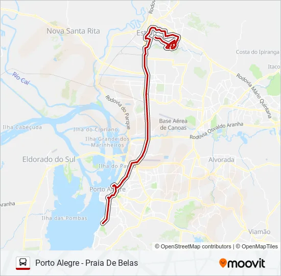 N231 ESTEIO / PRAIA DE BELAS - SEMIDIRETO  Line Map
