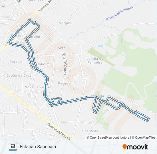 Mapa da linha L10 IPIRANGA de ônibus