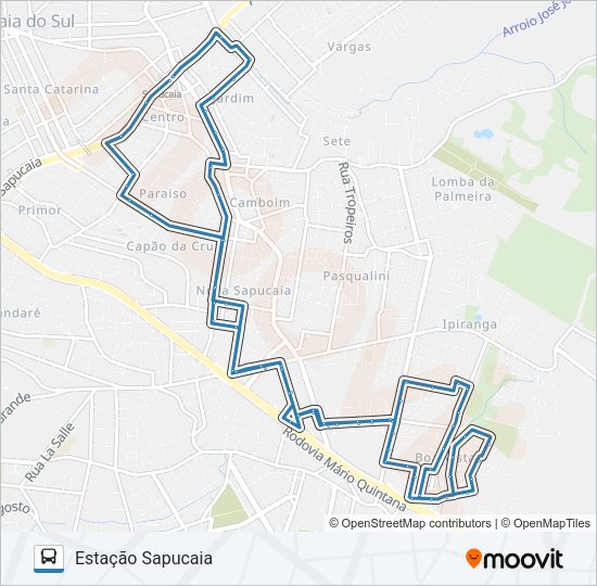 Mapa da linha L09 BOA VISTA de ônibus