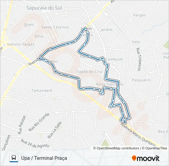 L07 NOVA SAPUCAIA Bus Line Map