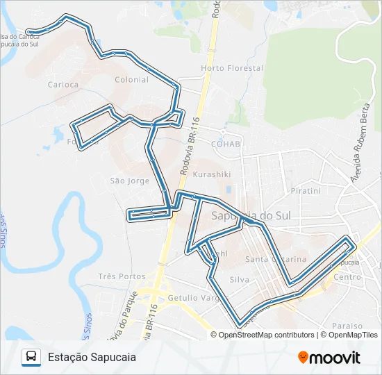 L20 HOSPITAL CARIOCA Bus Line Map