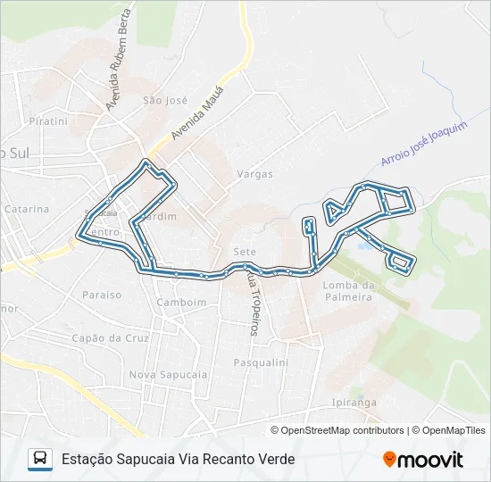 L21 RECANTO DOS JARDINS Bus Line Map
