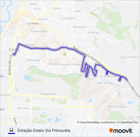 Mapa de L4 ANTENA de autobús