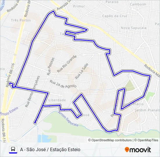 L5 SÃO JOSÉ Bus Line Map