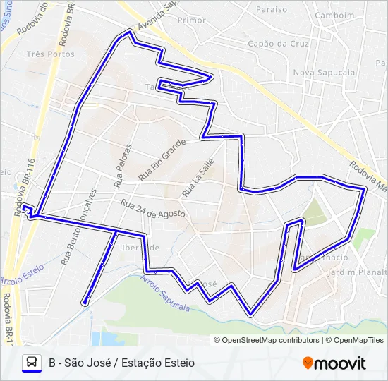 L5 SÃO JOSÉ Bus Line Map