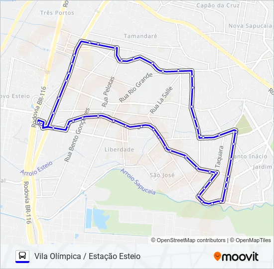 VILA OLÍMPICA Bus Line Map