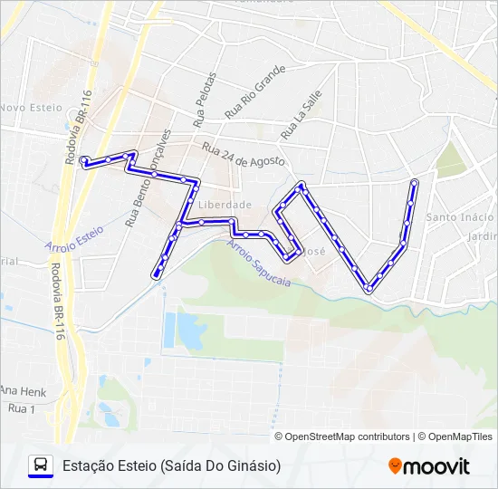 L6 VOLTA GRANDE Bus Line Map