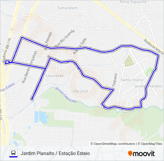 L1 JARDIM PLANALTO Bus Line Map