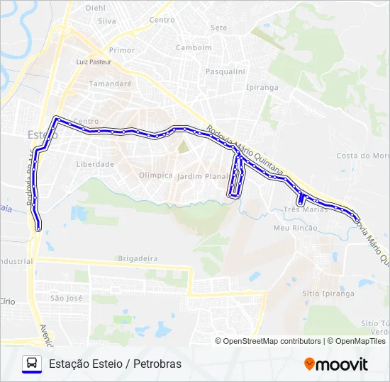 R006 ANTENA / PETROBRAS Bus Line Map