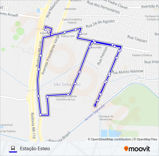 T230 METRÔ 1 - MORADA I E II bus Line Map