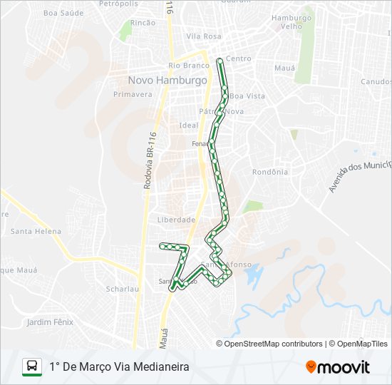 126 VILA MARTE bus Line Map
