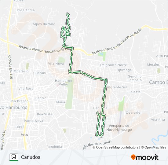 Mapa de MOMBERGER / KEPHAS de autobús