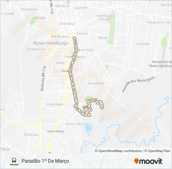 PRINCESA ISABEL Bus Line Map