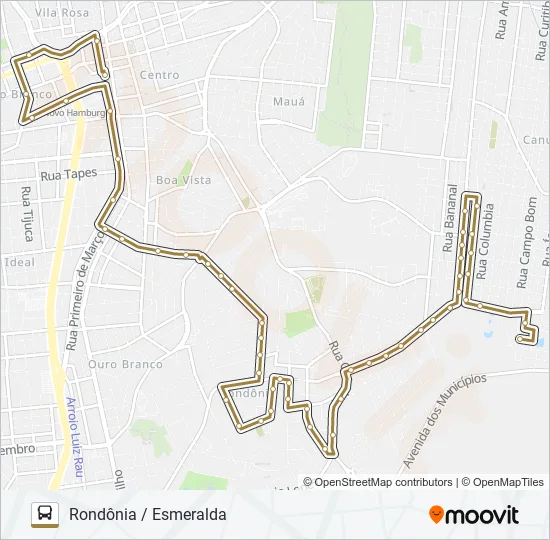 065 RONDÔNIA / ESMERALDA Bus Line Map
