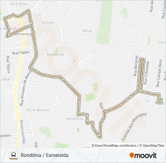 065 RONDÔNIA / ESMERALDA Bus Line Map