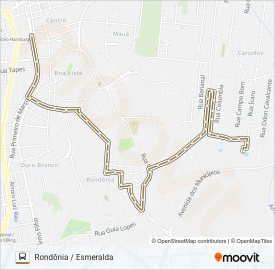 065 RONDÔNIA / ESMERALDA Bus Line Map