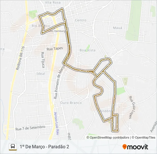 062 TRENZINHO / TRAVESSÃO Bus Line Map