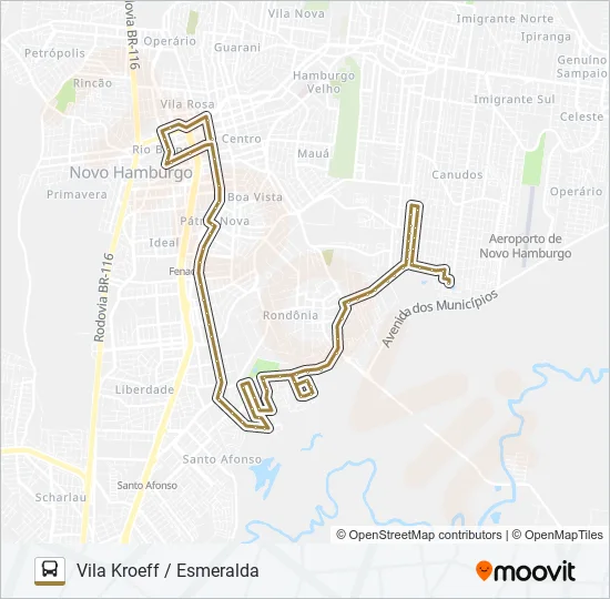066 VILA KROEFF / ESMERALDA Bus Line Map