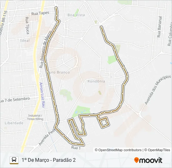 057 VILA KROEFF / SANTA CLARA Bus Line Map