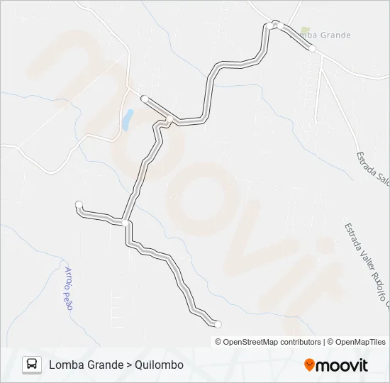 MUNICIPAL LOMBA GRANDE Bus Line Map