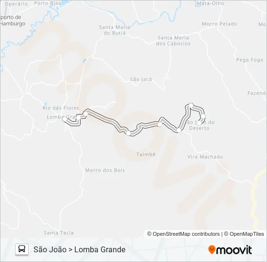 MUNICIPAL LOMBA GRANDE Bus Line Map