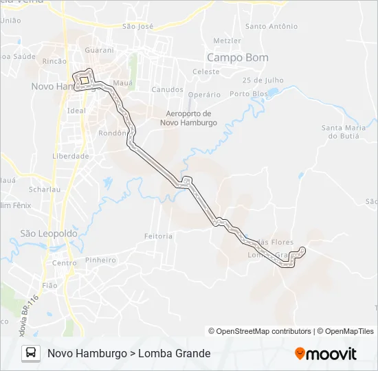 MUNICIPAL LOMBA GRANDE Bus Line Map