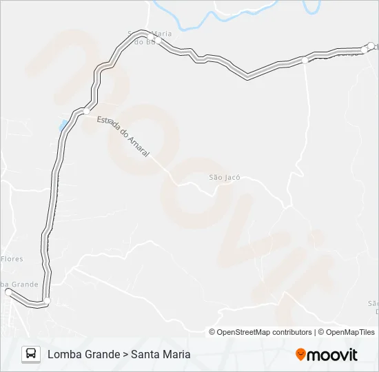 MUNICIPAL LOMBA GRANDE Bus Line Map