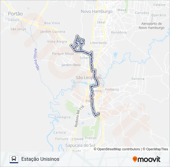 ITAPEMA Bus Line Map