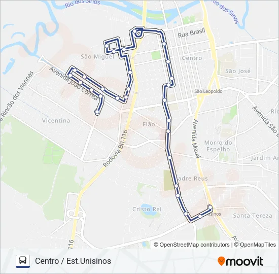 VILA PAIM Bus Line Map