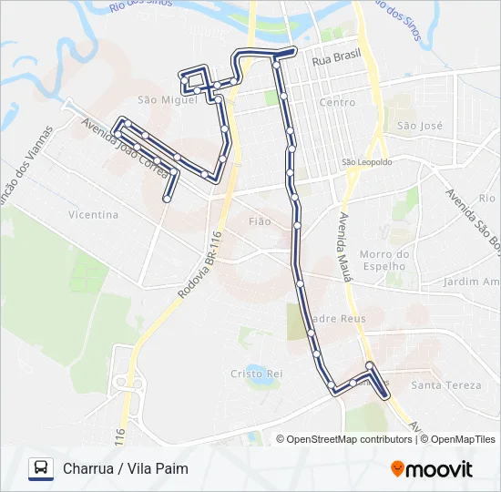 VILA PAIM Bus Line Map