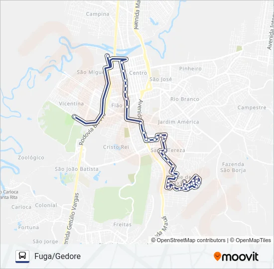 VILA TERESA Bus Line Map