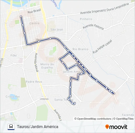 VILA ESPERANÇA Bus Line Map