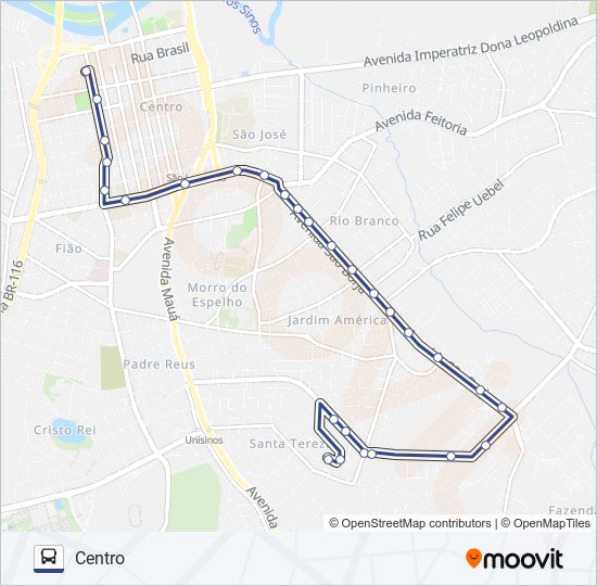 VILA ESPERANÇA bus Line Map