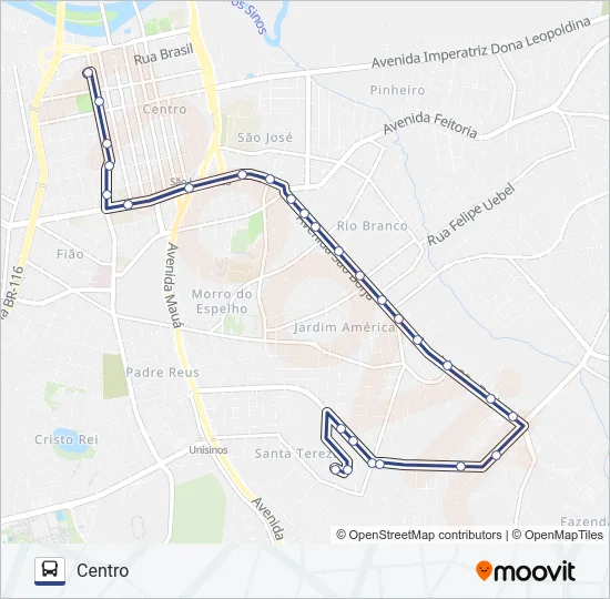 VILA ESPERANÇA Bus Line Map