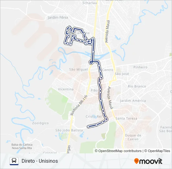 35 ANTÔNIO LEITE Bus Line Map
