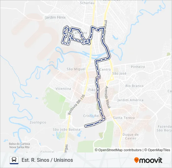 35 ANTÔNIO LEITE Bus Line Map