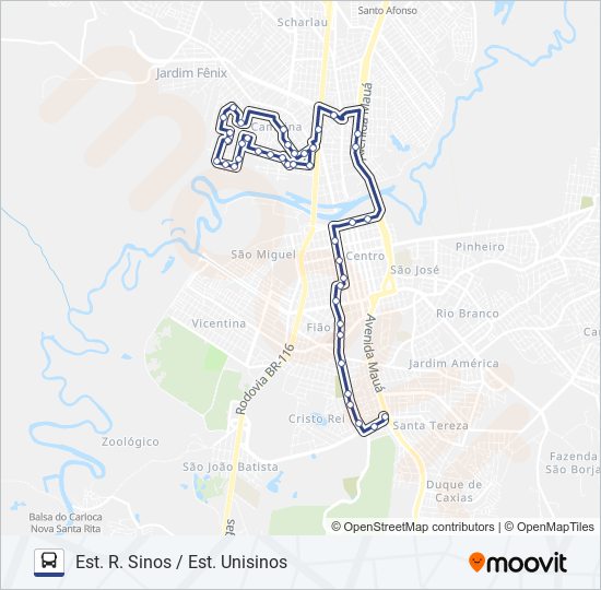 35 ANTÔNIO LEITE bus Line Map